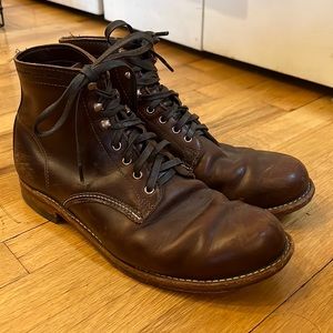 Wolverine 1000 Mile plain toe boot